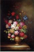 Floral, beautiful classical still life of flowers.100 unknow artist